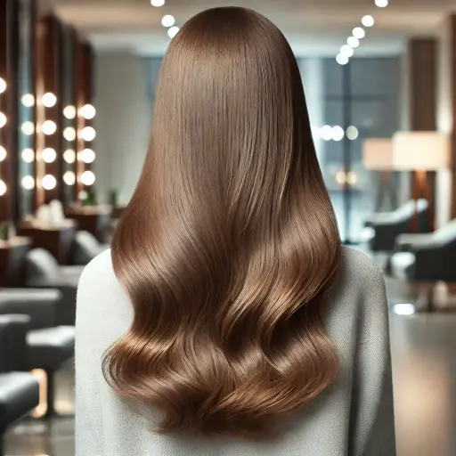 Snit met brushing lang haar
